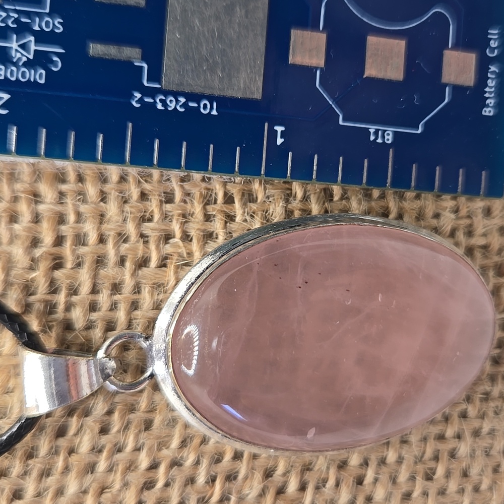 Rose Quartz Pendant #273 Nwot